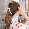 1PC Pearl Banana Hair Clip Headdress Ins Pearl Banana Clip Vertical Clip Twist Ponytail Holder Hairpin Simple Style Hair Accessories