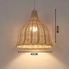 Handmade Rattan Chandelier Lampshade Bamboo Basket Lamp Shade Natural Pendant Lamp for Room Hotel Home Decor Lighting Fixtures