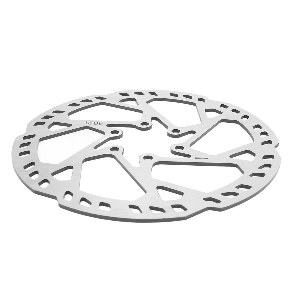 160mm Disc Brake Rotor 2.3mm Thick SUS410 Stainless Steel 6 Bolts Disc Brake Rotor for Riding