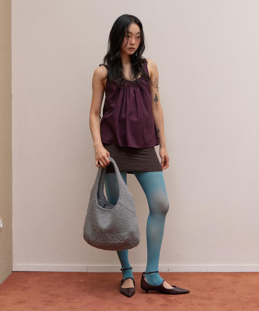 Haveawhale Mini Wool Pebble Bag (Gr)