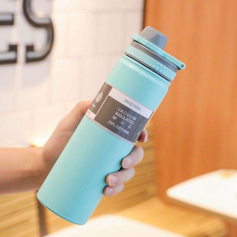 304 Stainless Steel Large Capacity Vacuum Cup Space Bottle New Year Student Outdoor Portable Satchel Sports Water Bottle