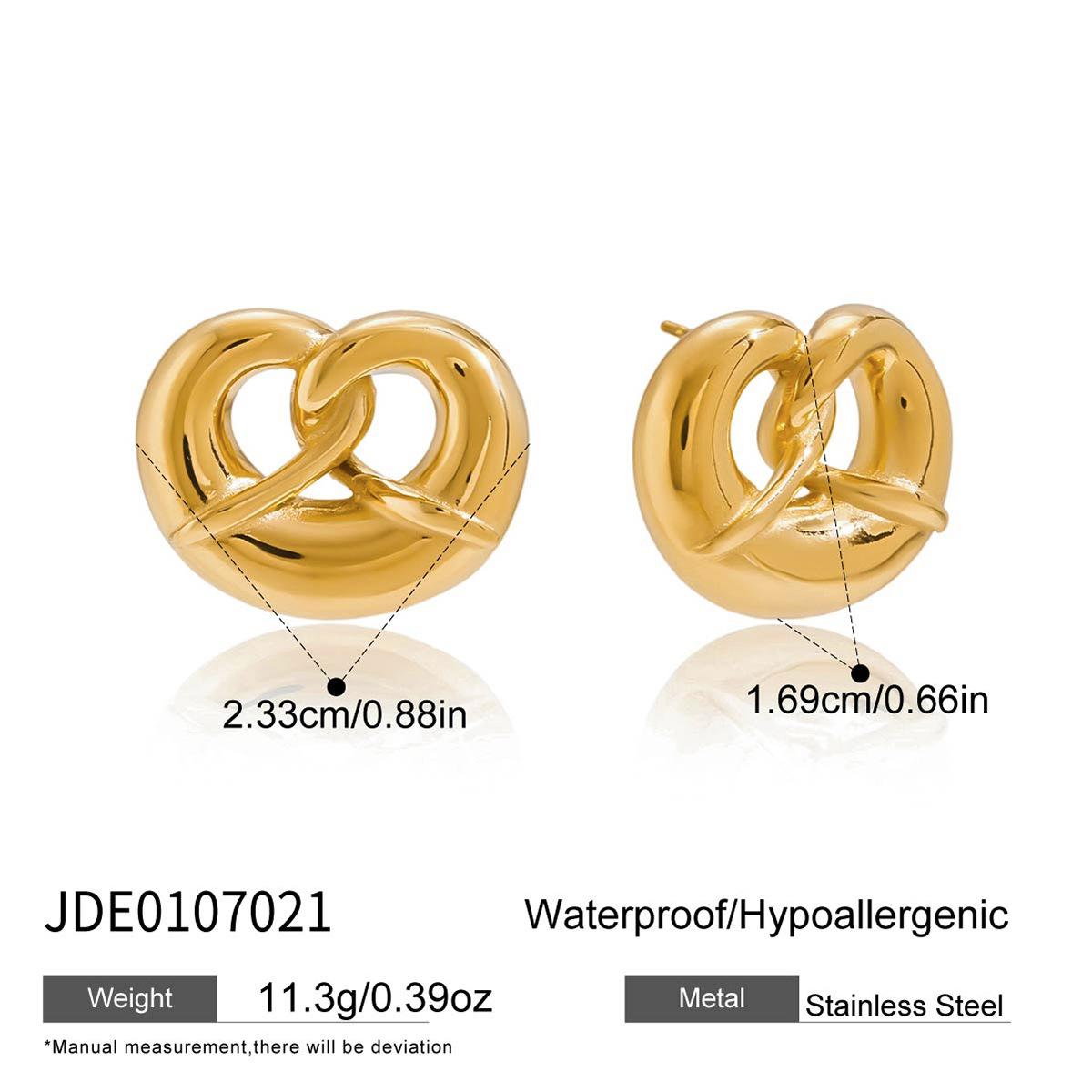 

Fun Wind 18K Gold, Large Alkaline Love Earrings Jewelry