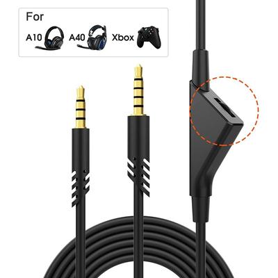 1 Τεμ Μαύρο Καλώδιο Ήχου για Gaming Headset 3.5 σε 3.5 χιλ.