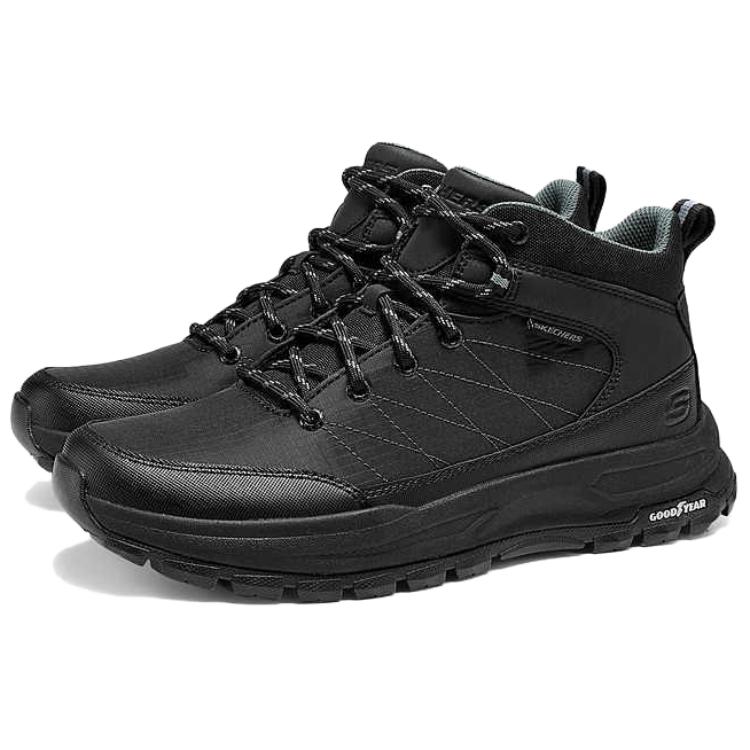 Skechers Zeller Comode Resistenti All'Usura Scarpe da Escursionismo Mid-Top Uomo scarpe da trekking Nero 204879-BBK