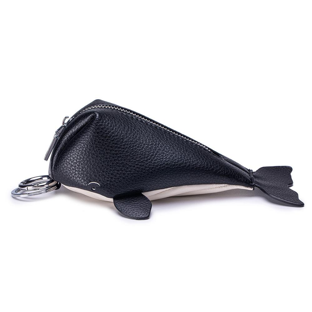 

New Little Whale Key Bag Universal Portable Creative Key Protective Case Niche Bag Pendant Storage Bag чорний