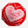 1pc Valentine's Day Card Design Umbrella with Plastic Handle,Suitable for All Seasons Home Travel Outdoor Umbrellaptys31074