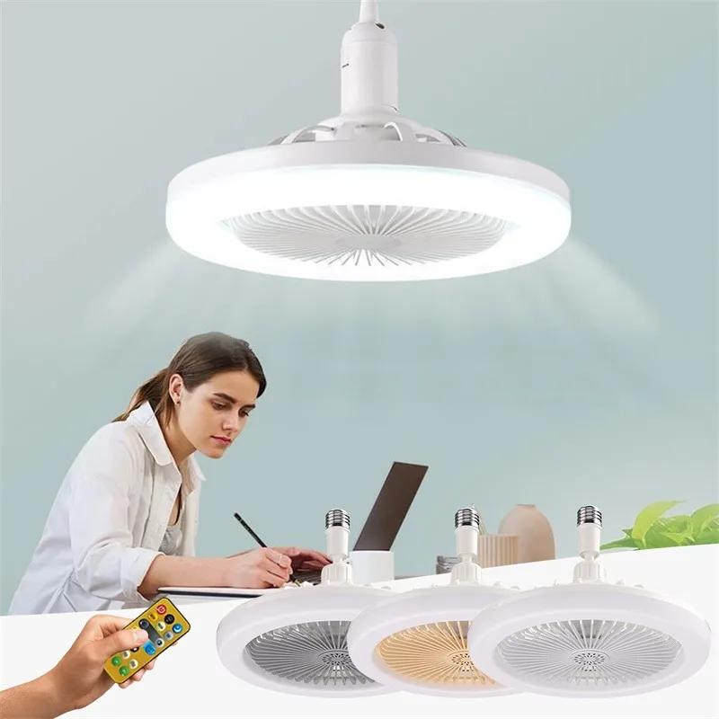 Lampă Ventilator de Tavan Nordic Lampă de Dormitor Modernă Simplă Lampă Ventilator de Tavan Invizibil pentru Sufragerie Lampă Ventilator All-in-one Cu Ventilator Pentru Dormitor