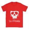 T-Shirt Sommer Fito Fitipaldis Band Schädel mit rot karierter Baskenmütze Neuheit T-Shirts Baumwolle Herren Damen