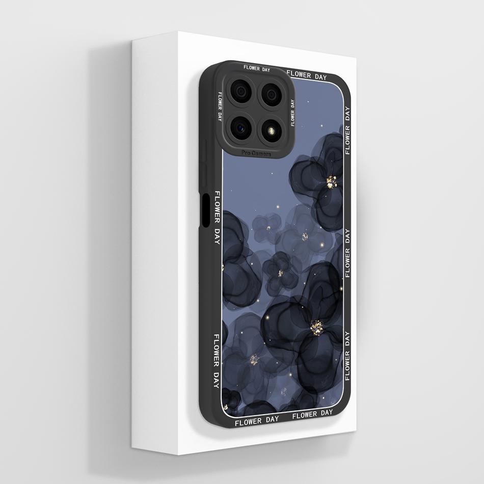 

For Honor X8 4G 5G Case For Honor X8B X8C X8D Phone Back Cover Cute Panda Fundas Full Protection Soft Liquid Silicone Bumper Honor X8 (5G)