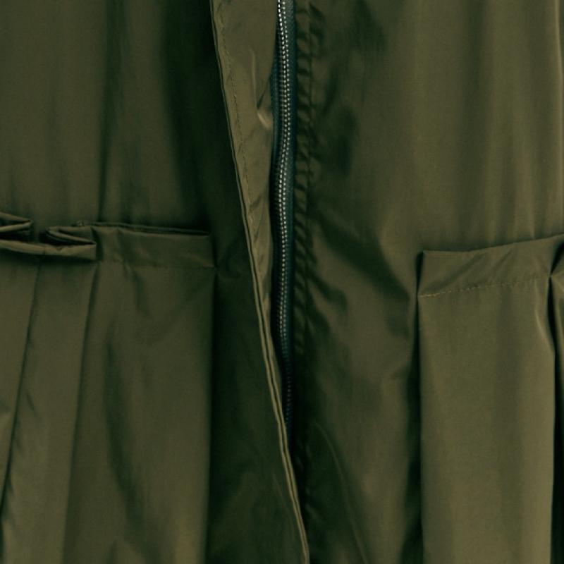 MAXZA Zip Up String Pintuck Flap Pocket Long Skirt Zc09qs008on