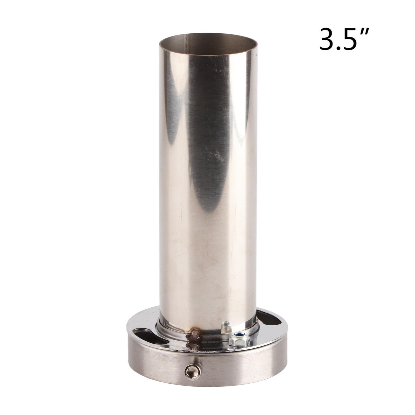 Igeteck Unisex Universal Adjustable 85Mm Round Exhaust Muffler Tip Removable Sound Silencer