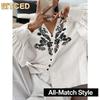 Women's Fashion Casual Long Sleeve V-Neck Blouses & Shirts