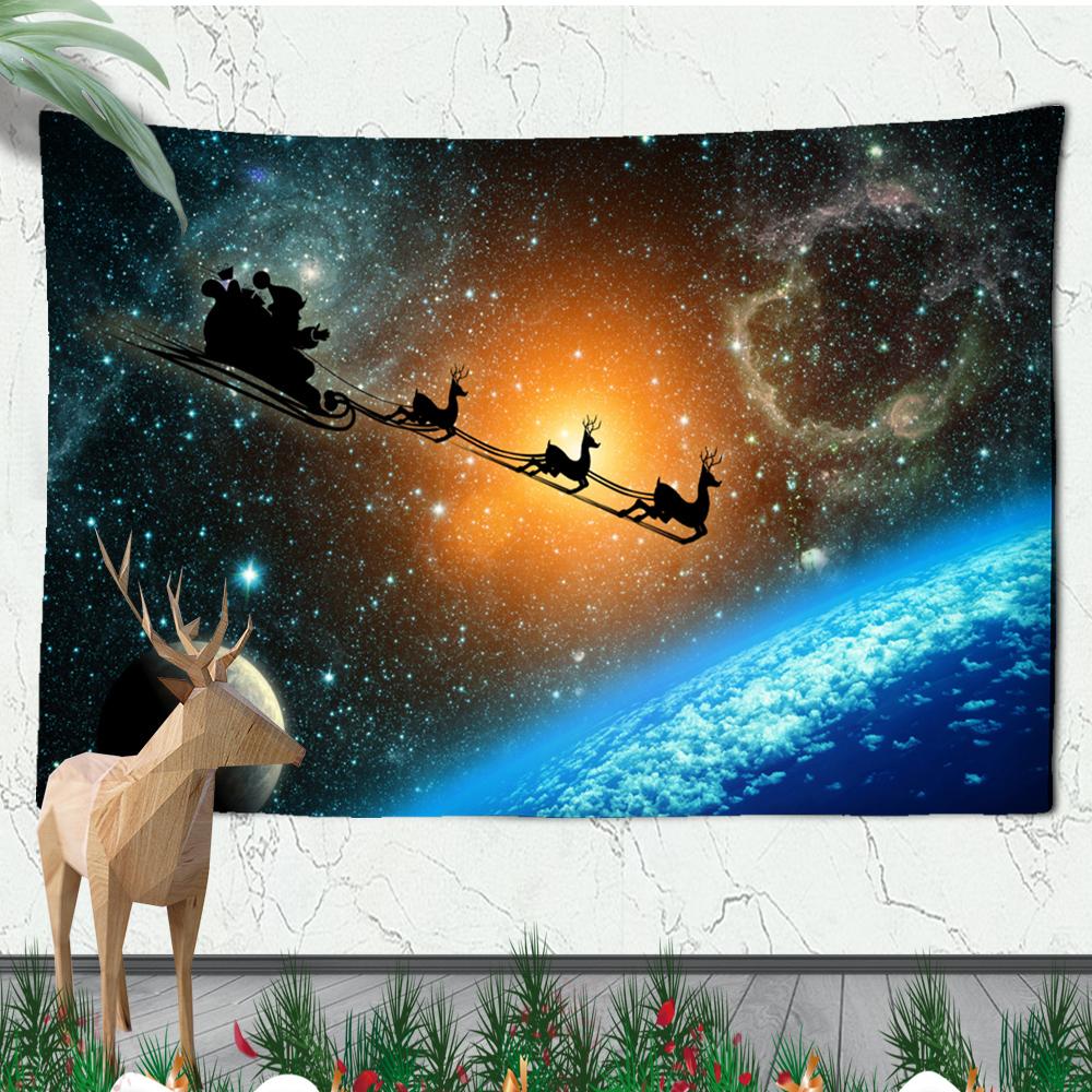 Christmas Wall Hanging Christmas Fireplace Home Wall Christmas Snowman Tapestry Large Size Tapestry