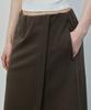 Ihr Front Slit Cotton Skirt / Brown