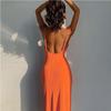 Women Summer Split Slip Dress Ladies Summer Evening Party Cocktail Dresses