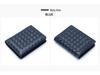 Unisex Woven Lambskin Business Card Holder: Genuine Leather, Large Capacity