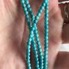 Natural Blue-Green Turquoise with Magnesite Crackle Beads & Long Chain - Semi-Finished Buddhist Beads