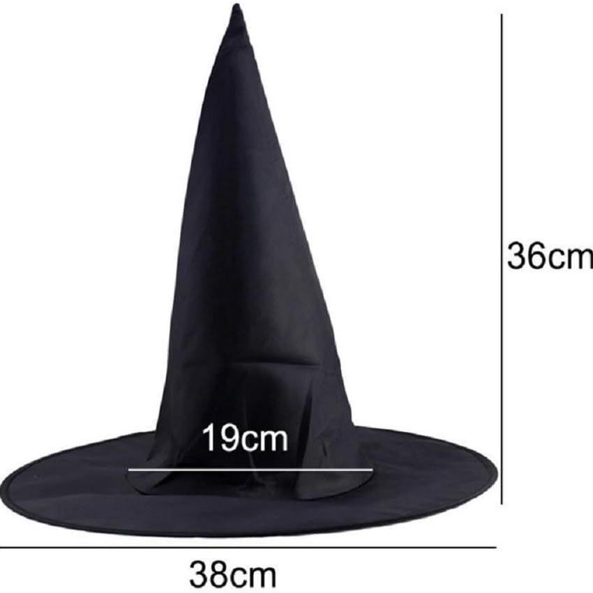 Black Oxford Cloth Wizard Witch Halloween Costume Hat
