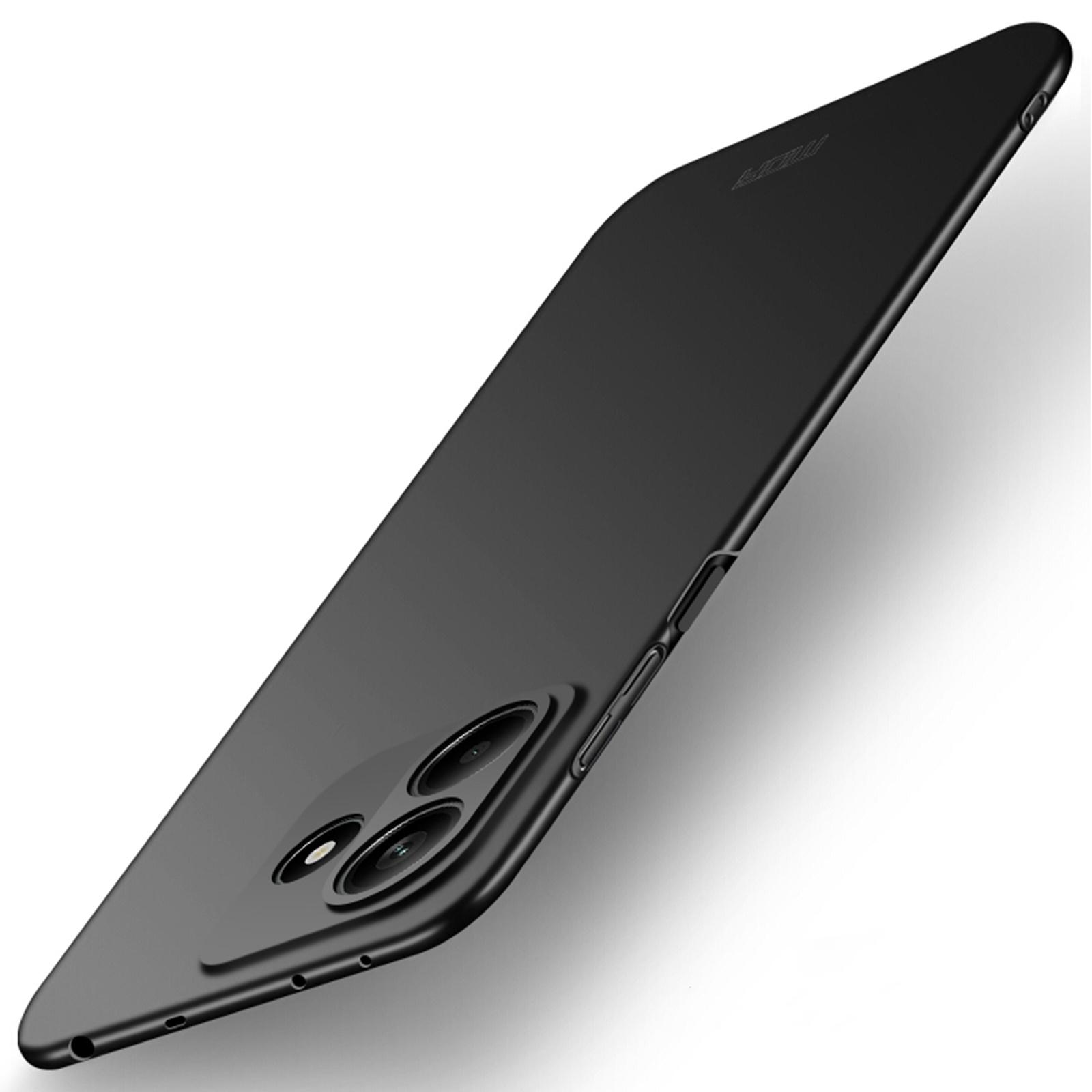 

For Xiaomi Redmi Note 14 5G Phone Case MOFI Shield Matte Series Ultra Slim PC Protective Cover Black