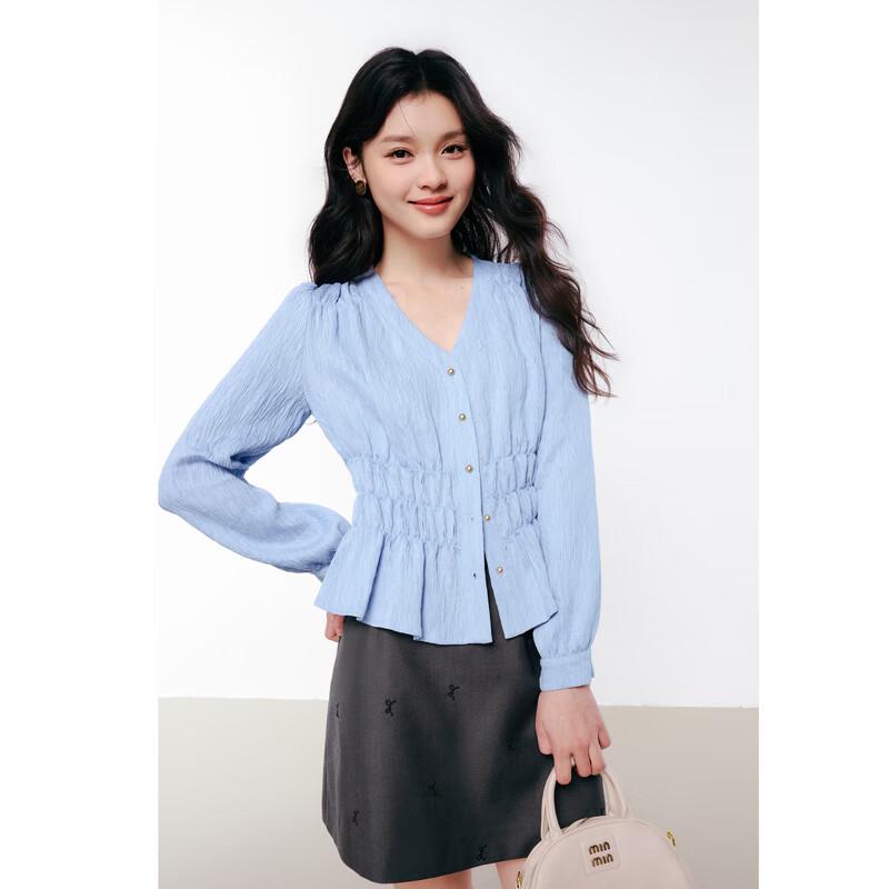 Women s Elegant V-Neck Commuter Shirt XL