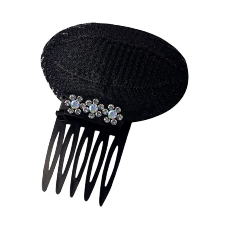 Заколка-удлинитель для волос с клипсами, расческа-уплотнитель для приподнятия, для объема, профессиональная заколка серебро белый