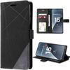 Case for Xiaomi 15, Scratch-Resistant Shockproof Protection Flap Flip Case Synthetic Leather Black