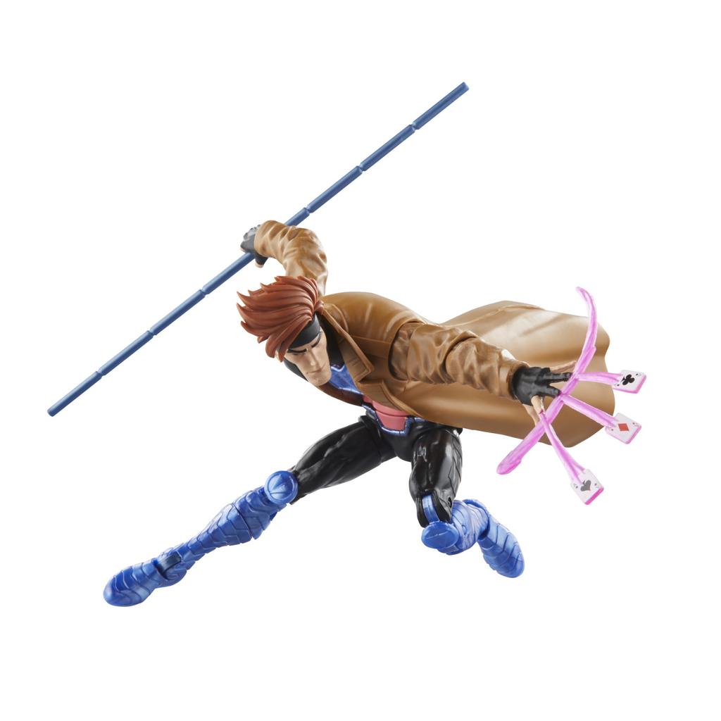 Hasbro Marvel Legends Series Action Marvel Legends Actionfigur F6547 Autentisk Gambit, X-Men '97 6-tommer (15 cm) Figur,