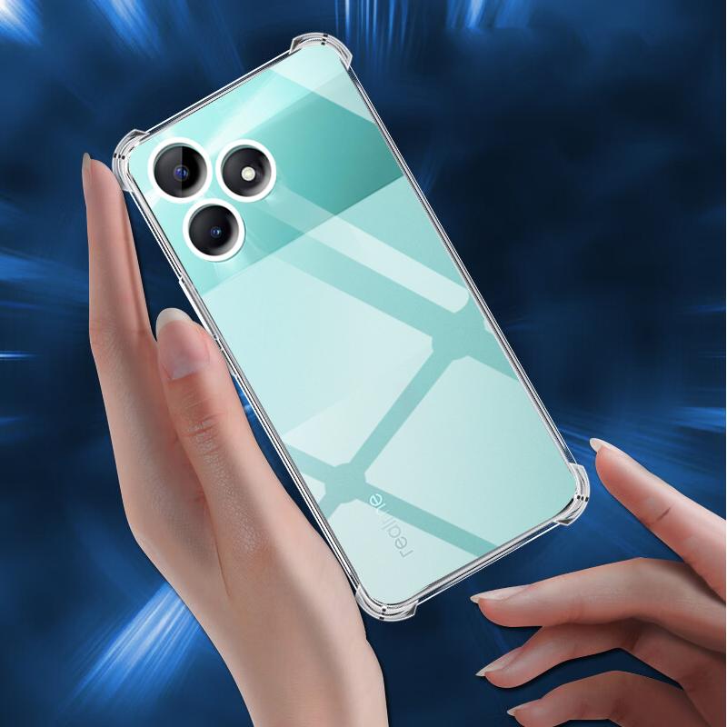 Shockproof Clear Case for Realme C51 RMX3830 6.74" Soft Silicone Transparent Back Covers for Realme C 51 Phone Protective Camera