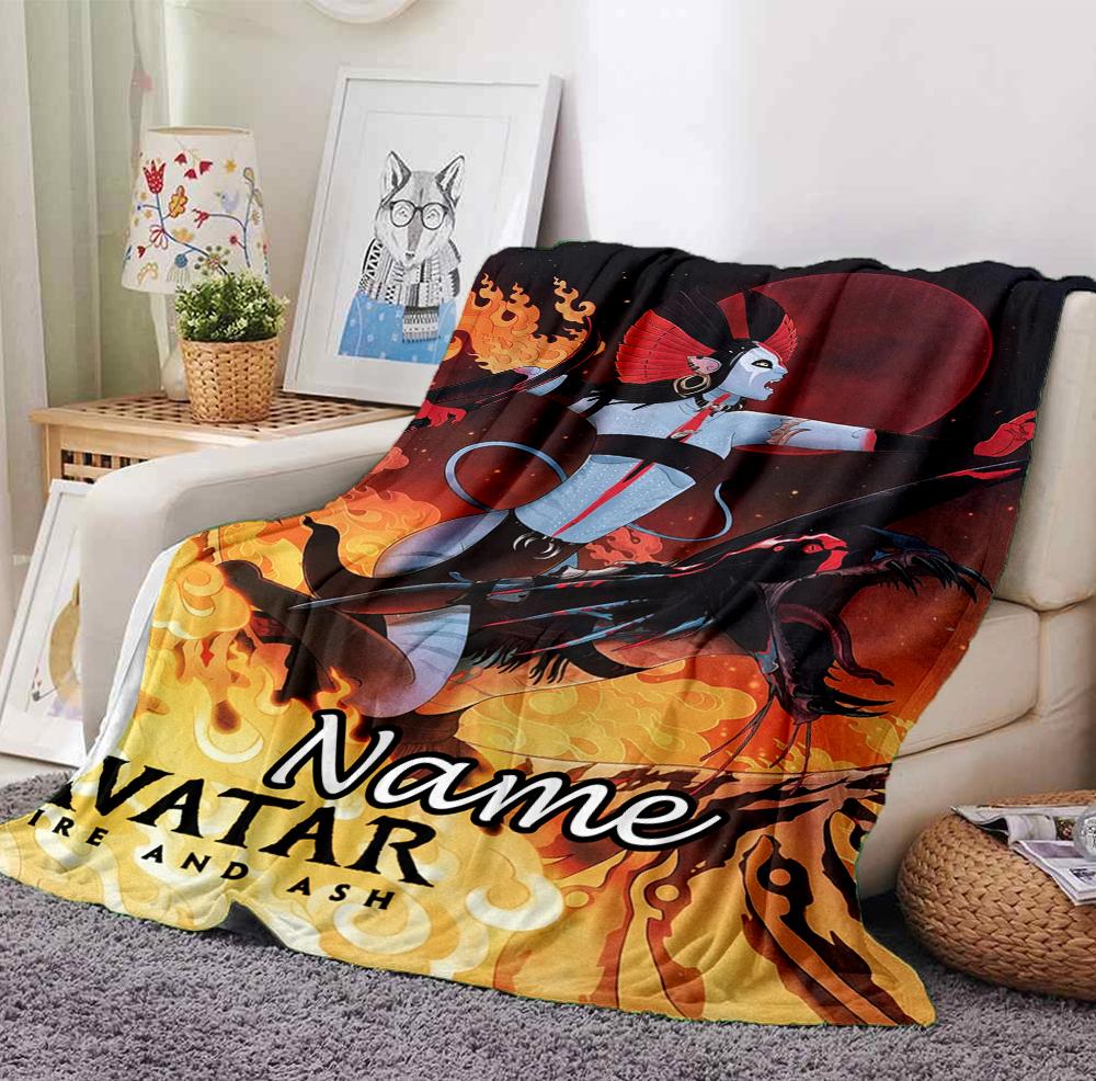 Benutzerdefinierter Name Avatar Welt Flanell Decke Überwurf Weich Warm Sofa Bett Dekor Einzigartiges Geschenk