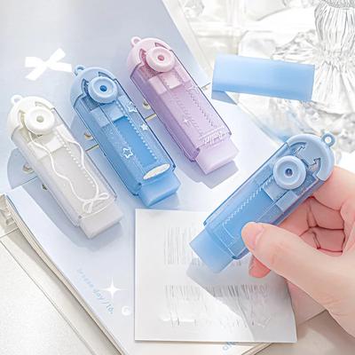 1 kus Ins Roztomilá guma pro děti Dívka Sladká Šik Korejská Mašle Stuha Hvězda Tužka Guma Vysouvací Styl Kreslicí Psací potřeby Guma