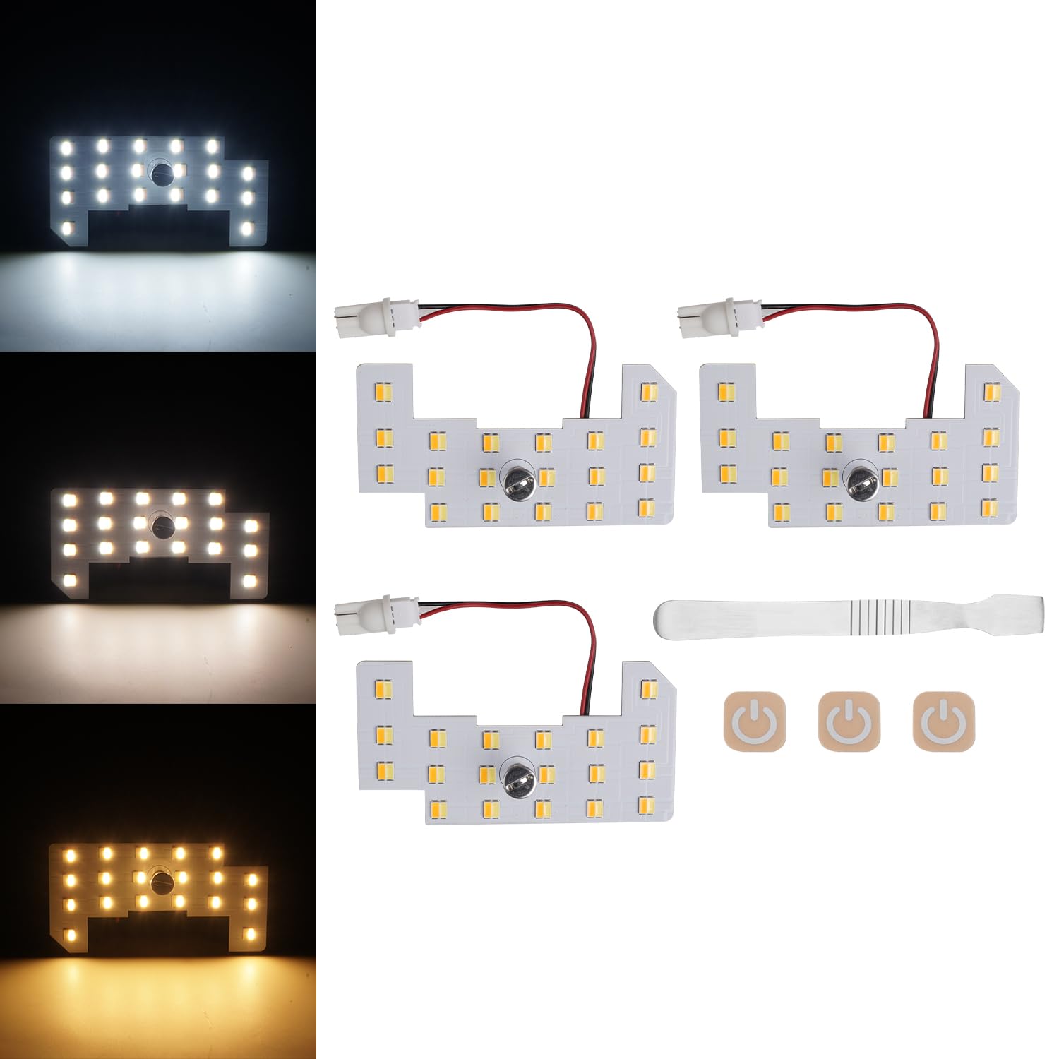 

Mixsuper New Freed GT LED Room Lamp Compatible with Brightness Three Color Memory High Custom Parts for the Freed Easy Interior Trim Strip Included белый