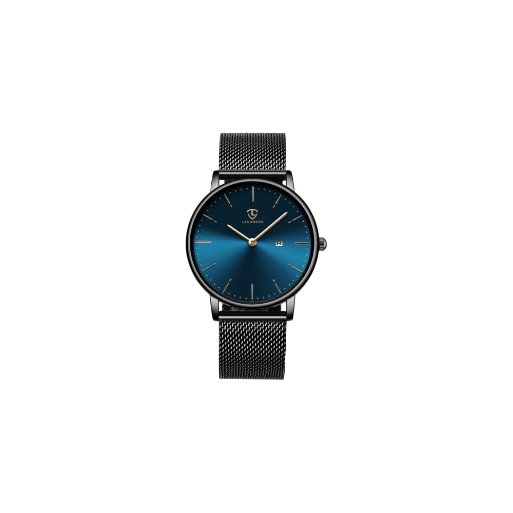 Ben Nevis Men s Casual Analog Watch Blue Black Mesh Band Waterproof Slim Date Display Quartz