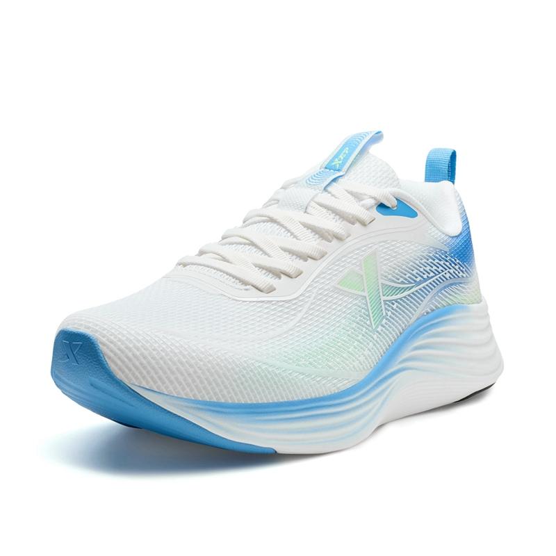Xtep Cloud Max Fashion Versatile Shock Absorbing Wear Resistant Low Top Casual Running Shoes Men sneaker White Blue 875319110005-7