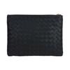 Bottega Veneta Woven Fringe Lambskin Clutch Women clutch Black 749922VCPP38425
