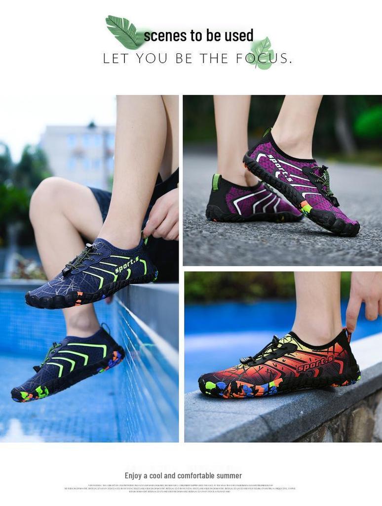 Unisex Outdoor Soft Sole Swimming and Hiking Shoes for Beach and Snorkeling.