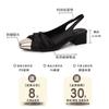 Gentle Design Bag Head Sandals Women's Summer Evening Shoes High Heels Cool Slippers Mary Jane Single Shoes