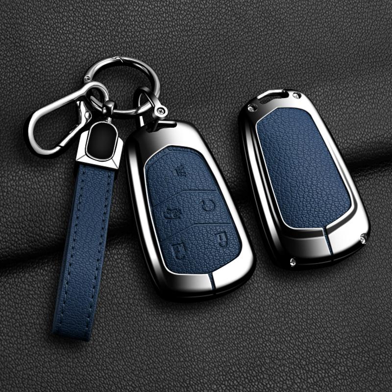 Zinc Alloy Car Key Case Suitable For Cadillac Xt5 Xts Cts Srx Atsl Xt4 Ct6 Ats Escalade Esv Dts Elr Sts 2014- Car Key Set