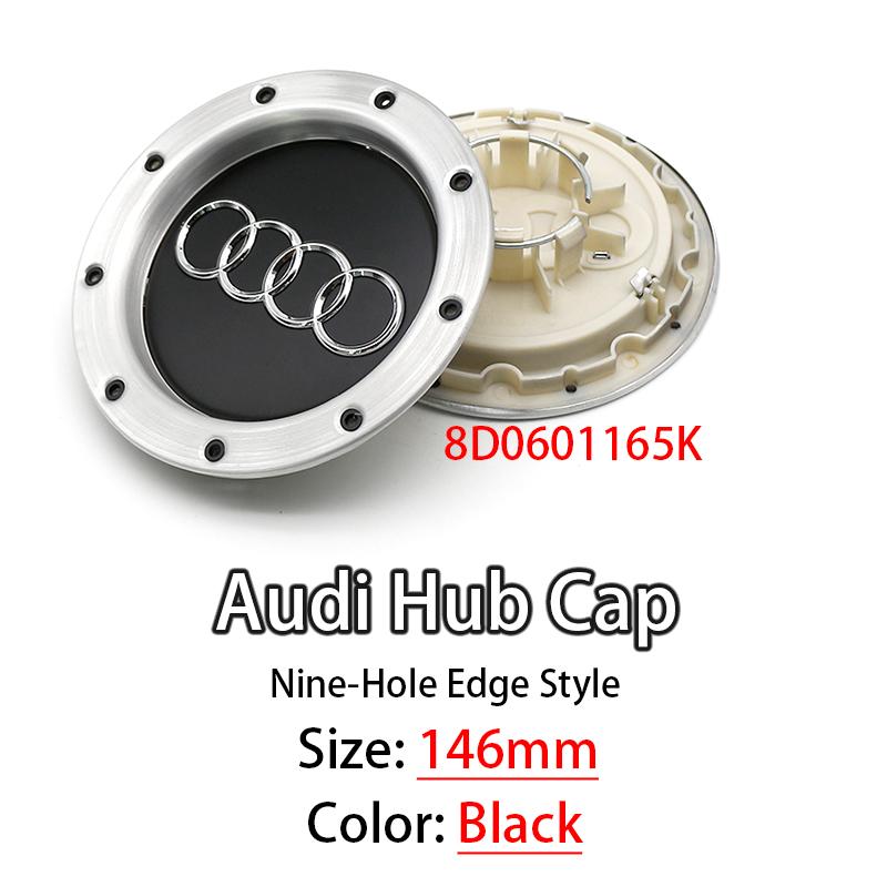 ABS Car Wheel Center Hub Caps Badge Rim Hub cap 8N0601165A Accessories For 6s Sline A3 A4 A5 S6 S8 TT A8 Quattro Emblem 4Pcss6