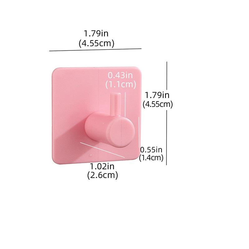 Настенный держатель для одежды, пластиковая вешалка для шляп, вешалка для одежды в спальню, подвесной органайзер розовый