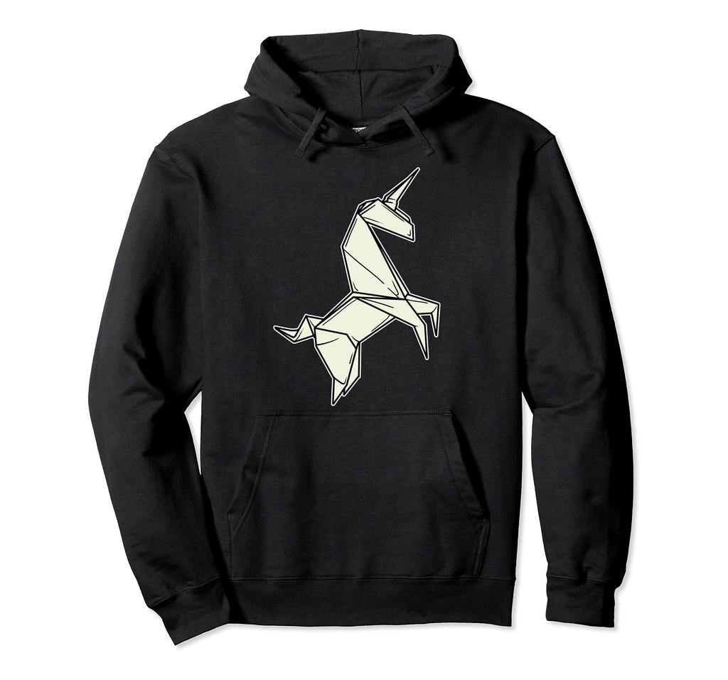 Funny Origami Unicorn Folding Origami Paper Art Hoodie