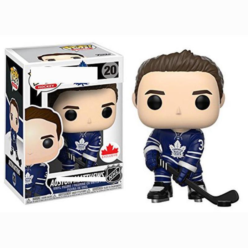 Hockeystjärna Actionfigur 10cm PVC Samlarkvalitet Actionfigur Blå och Orange Färgsättning Vuxen Samlarobjekt