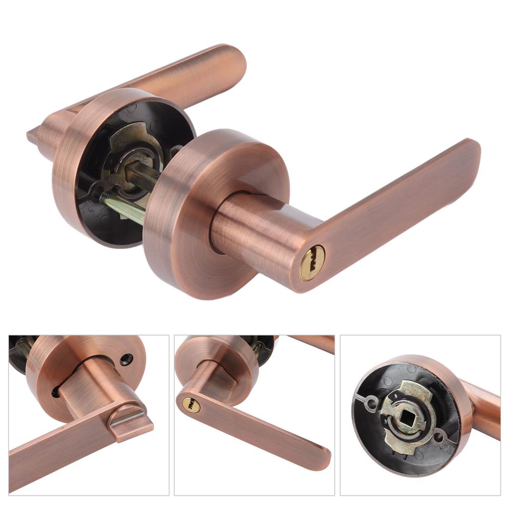 Passage Door Lever Set Aluminum Alloy Simple Modern Door Entry Lever Lock for Hallway Closet