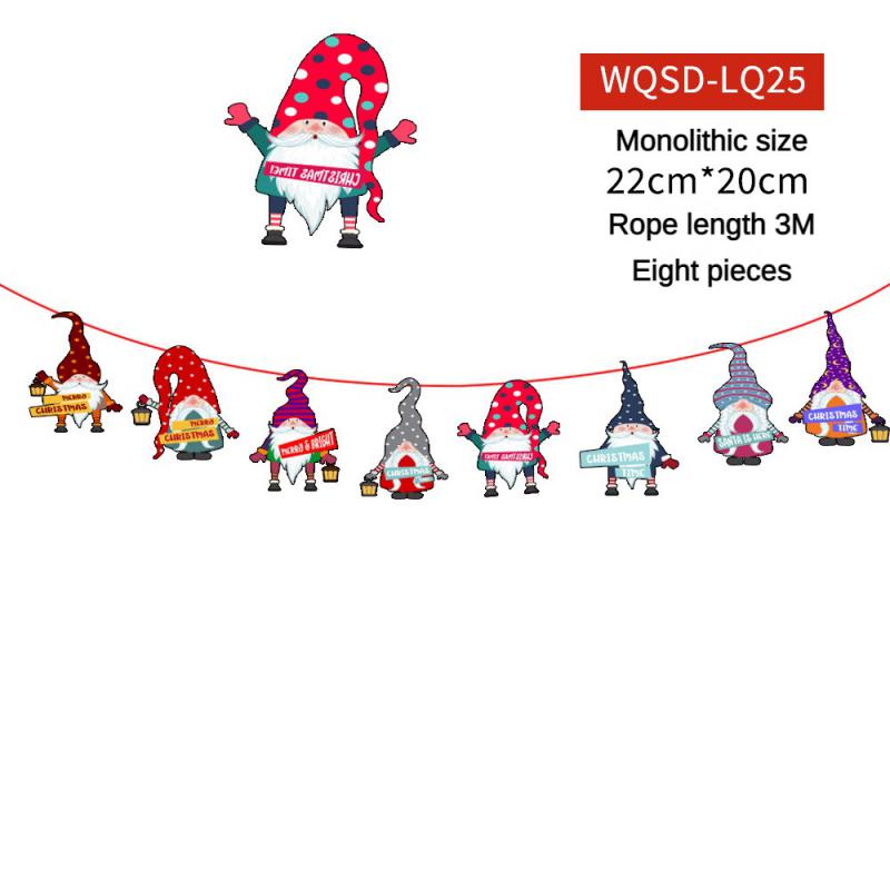 Christmas Banner 2024 Merry Christmas Decorations For Home Garland Santa Claus Navidad For Xmas Gift Noel Decor New Year 2025