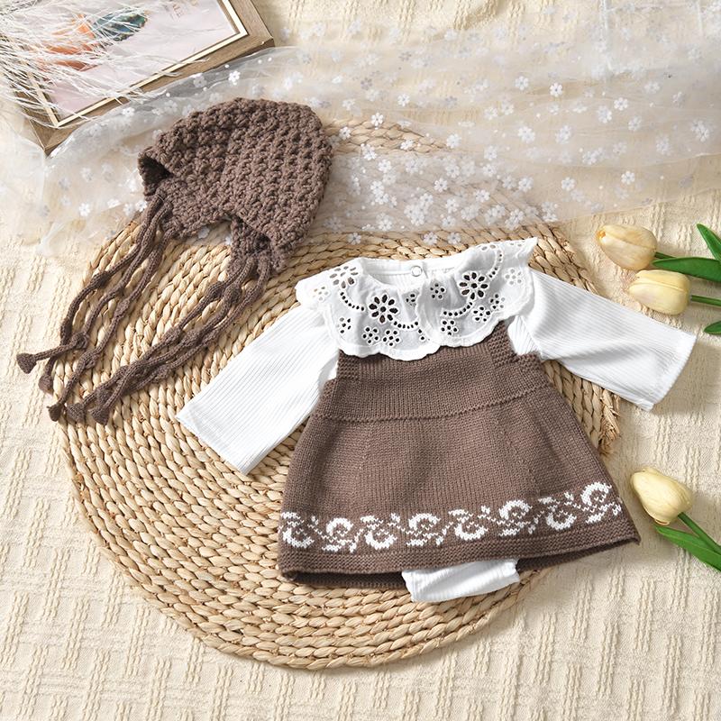 Puppenkleidung für 55cm Baby Reborn Puppe Kleidung Strickkleid DIY Spielzeug Puppenkleidung Zubehör Für 21.65in Baby Puppe Kleidung