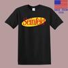 Seinfeld Show TV Retro Classico Anni '90 Uomo Nero Maglietta Top Unisex