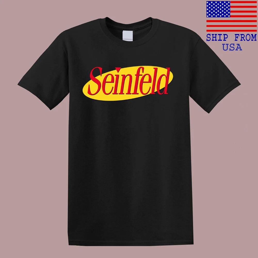 Seinfeld TV Show Retro Classic 90 s Men s Black T-Shirt Tee Top Unisex L