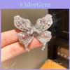 Broche Papillon Animal Plaqué Or Zirconia Pour Mode Femme Et Cadeau