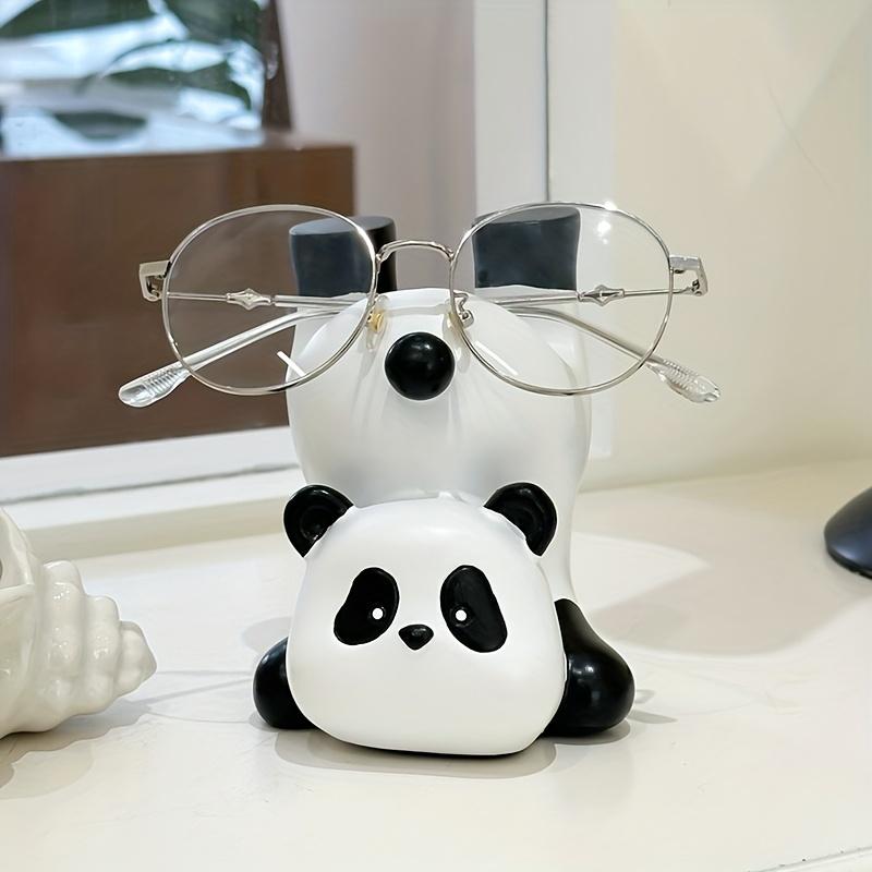 Cute Inverted Panda Glasses Holder Office Desk Glasses Stand Sunglasses Storage Rack Home Bedroom Decoration Ornament Gift