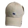 New Trendy Brand Letter Embroidery Frayed Baseball Hat for Women Casual Fashion Versatile Sun Visor Peaked Hat for Men