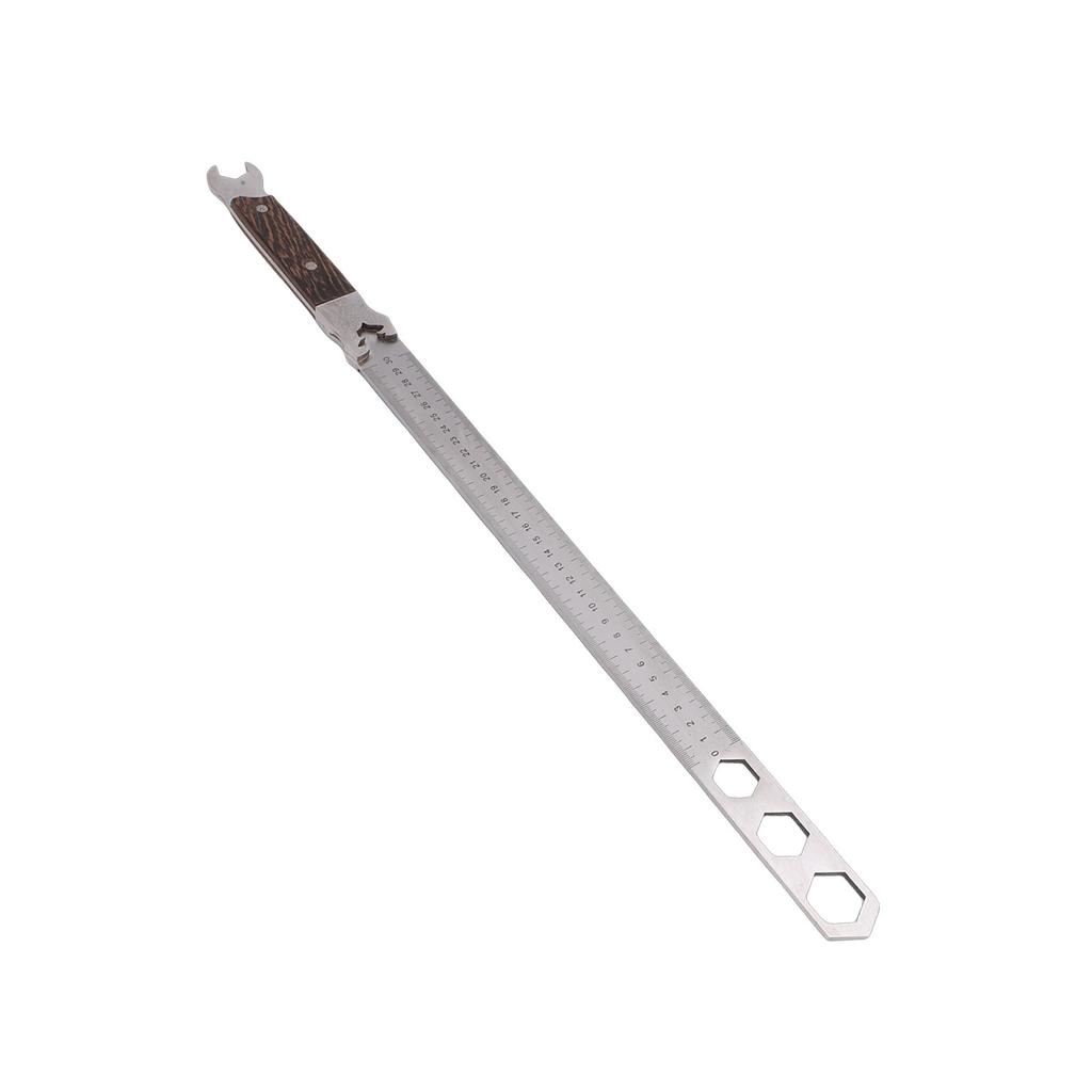 Stainless Steel Ruler 0 30cm Multifunctional Wrench Ruler for Measurement Self Protection